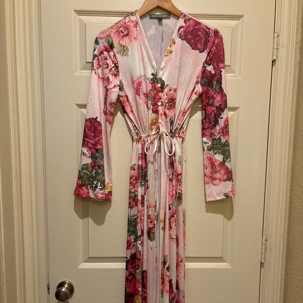 Kate and Mallory Floral open front cover up NEW